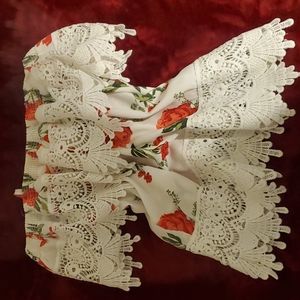 Floral off shoulder top